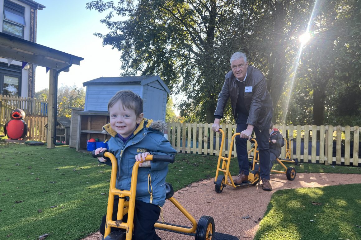 New play area at Woodland View Primary School shows the benefits of outdoor learning through play