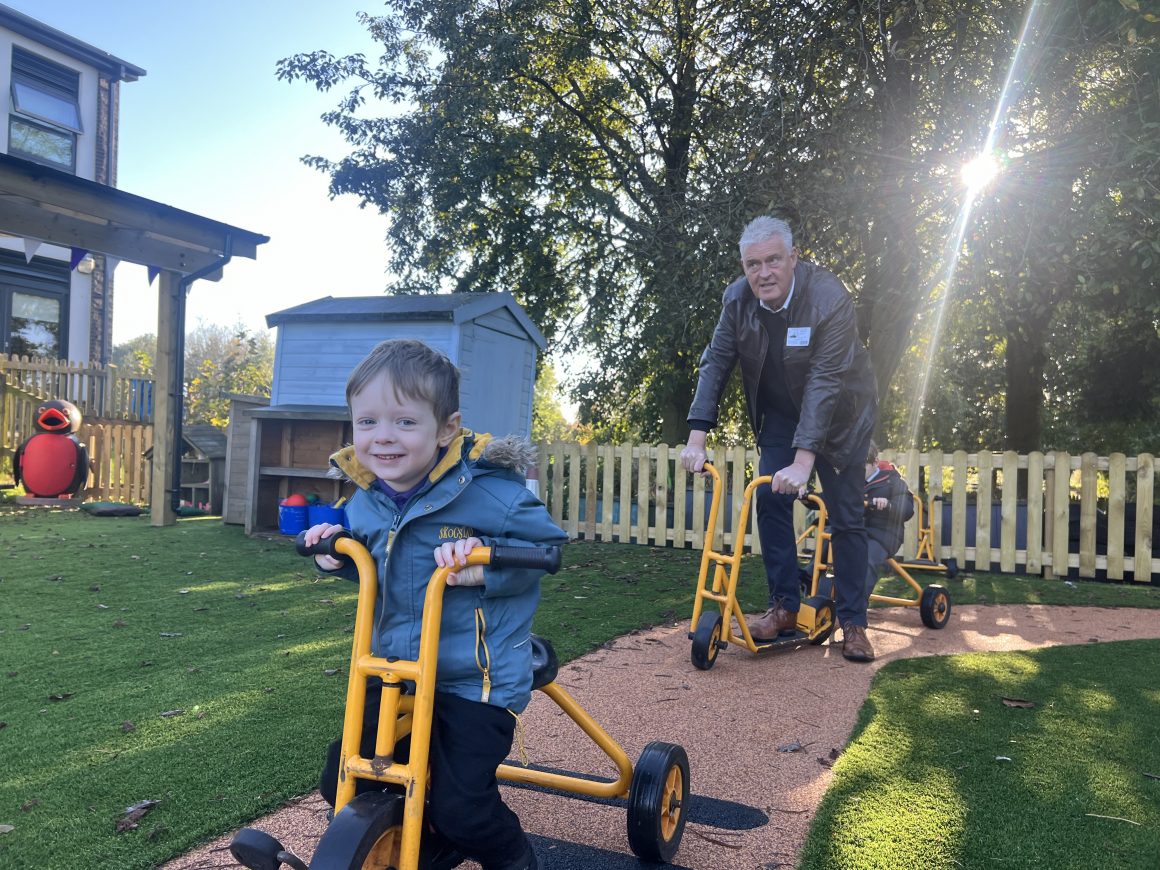 New play area at Woodland View Primary School shows the benefits of outdoor learning through play