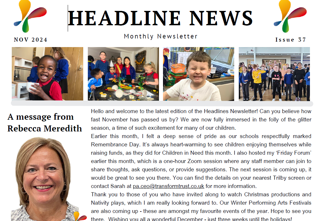 Headline News – November 2024, Issue 37